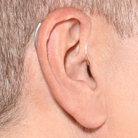 Behind the Ear Hearing Aid on Ear BTE
